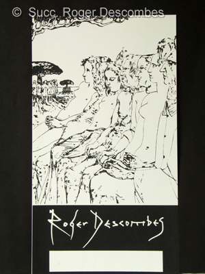 Roger Descombes, L'Arbre de vie affiche pour exposition., 1968 - Affiche pour exposition Roger Descombes