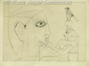 Roger Descombes, Isis, 1955 - Eau-forte, vers 1955