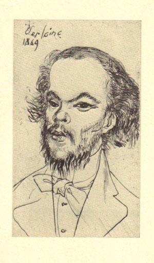 Roger Descombes, Portrait du poète Verlaine 1869, 1975 - Portrait de Verlaine  1869